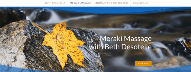 Meraki Massage - Website Designs By Lisa